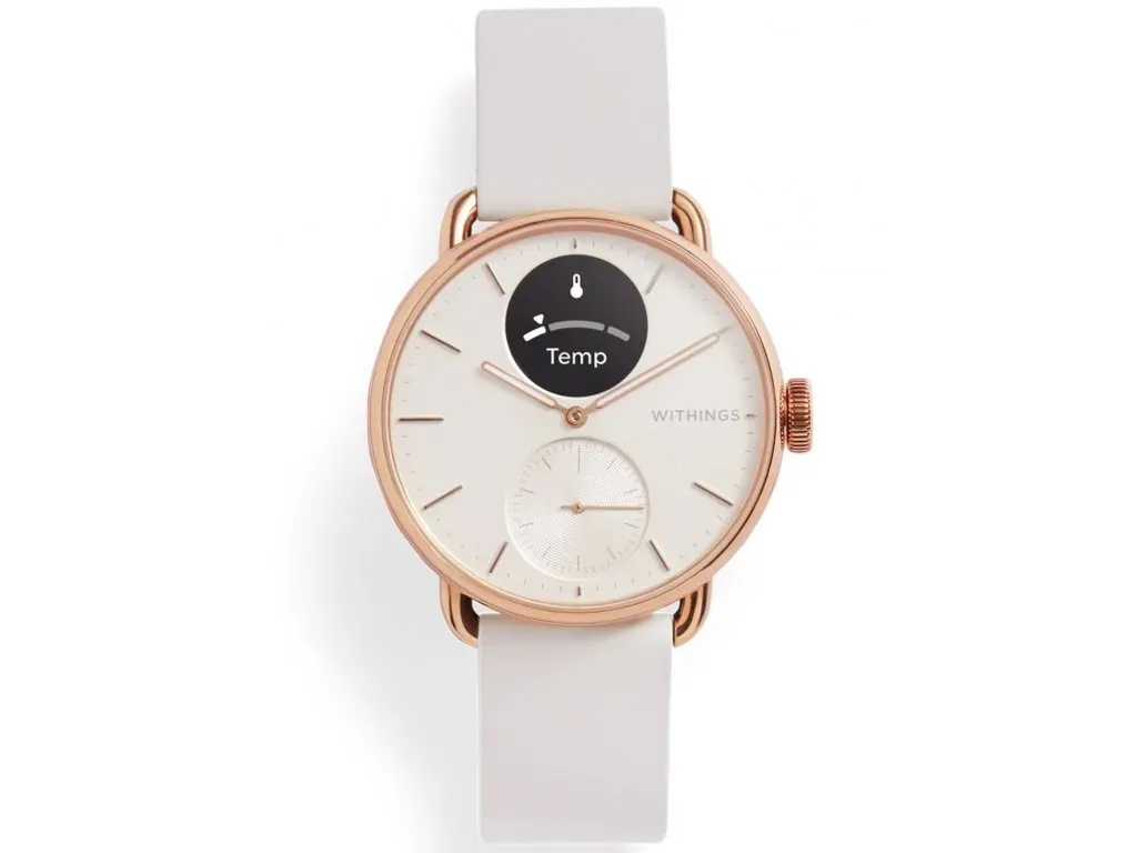 Withings Scanwatch 2 / 38mm (Activity, Sleep Tracker, ECG, Temperature, SPO2 / Stainless steel, fkm wristband, sapphire glass) - Sand