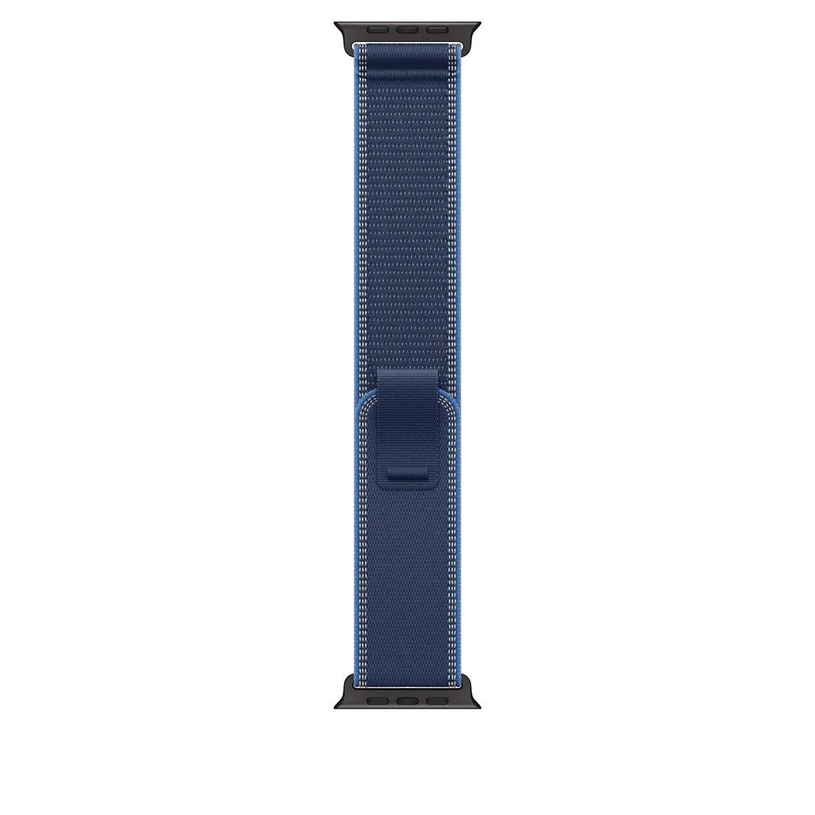Apple Watch 49mm Loop: Blue/Bright Blue Trail Loop - S/M - Black Titanium Finish