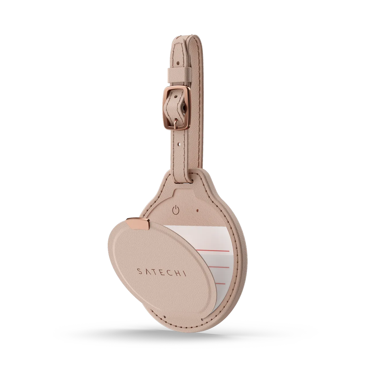 Satechi Vegan-Leather FindAll Luggage Tag - Desert Rose