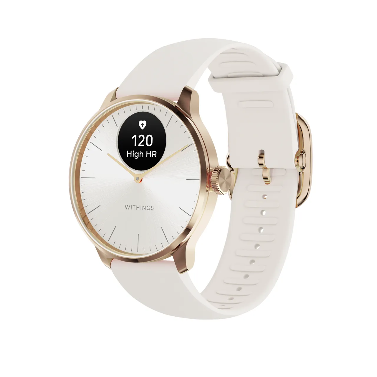 Withings Scanwatch Light / 37mm (Activity, Sleep Tracker / Stainless steel, fkm wristband, sapphire glass) - Send