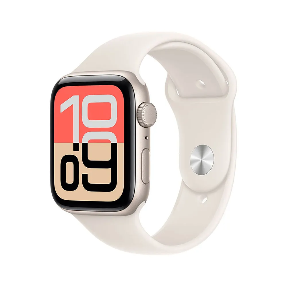 Apple Watch SE 3 GPS 40mm Starlight Aluminium Case with Starlight Sport Band - M/L