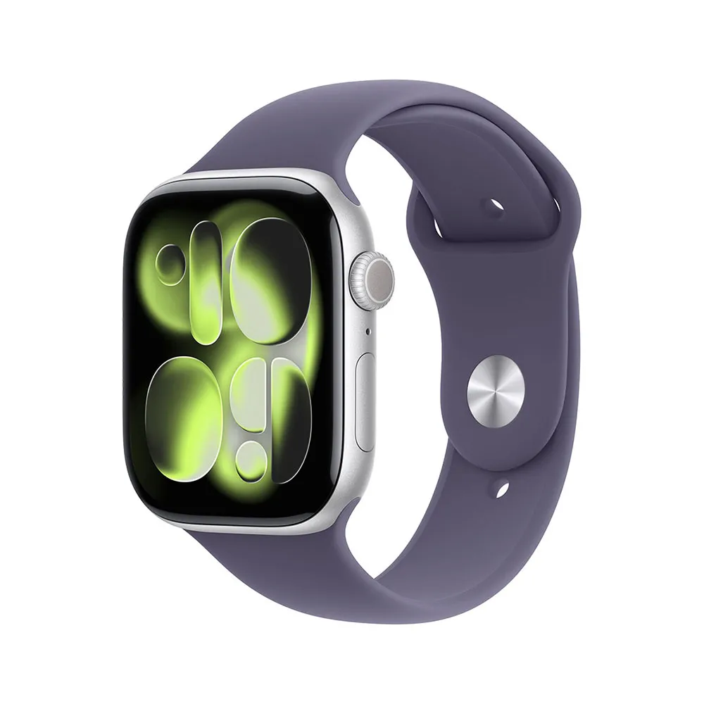 Apple Watch S11 GPS 42mm Silver Aluminium Case with Purple Fog Sport Band - M/L