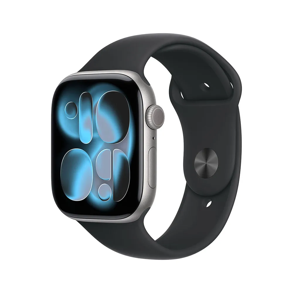 Apple Watch S11 Cellular 42mm Space Grey Aluminium Case with Black Sport Band - S/M