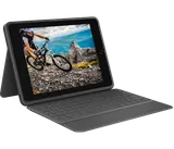Logitech Rugged Folio Ultra-protective keyboard case with Smart Connector for iPad (7th, 8th and 9th gen) - Graphite - UK