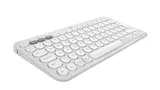Logitech Pebble Keys 2 Slim, minimalist Bluetooth keyboard with customizable keys - Tonal White - US