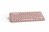 Logitech Pebble Keys 2 Slim, minimalist Bluetooth keyboard with customizable keys - Tonal Rose - US