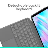 Logitech Combo Touch iPad Air 11-inch (M2)-OXFORD-935OLD948-US,EMEA - Grey - US INT'L