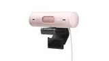 Logitech Brio 500 Full HD 1080p webcam w light correction, auto-framing, & Show Mode - Rose
