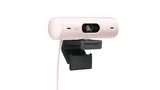 Logitech Brio 500 Full HD 1080p webcam w light correction, auto-framing, & Show Mode - Rose