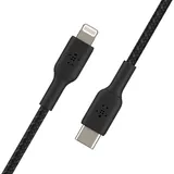 Belkin BOOST CHARGE USB-C to Lightning Cable, Braided - 2M - Black