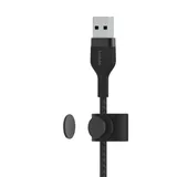 Belkin BOOST CHARGE PRO Flex  USB-A to LTG, Braided Silicone Cable - 2M - Black