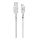 Dviced Cable USB-A to USB-C silicone 1,25m - White
