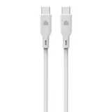 Dviced Cable USB-C to USB-C silicone 1,25m - White