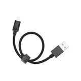 Dviced Cable USB-A to Lightning Nylon Textile 0,25m - Black