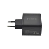 Dviced Wall charger w cable 65W GaN 2 USB-C EU - Black