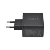 Dviced Wall charger w cable 65W GaN 2 USB-C 1 USB-A EU - Black