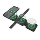 Dviced 3-in-1 foldable magnetic wireless charger - Black