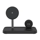 Dviced 3-in-1 magnetic wireless stand w cable, wall charger - Black