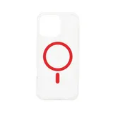Dviced Magsafe iPhone 16 Pro Max clear case - Red