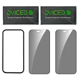 Dviced Privacy tempered glass screen protector edge to edge for iPhone 16 Pro with applicator Duo Pack