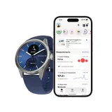 "Withings Scanwatch 2 / 42mm (Activity, Sleep Tracker, ECG, Temperature, SPO2 / Stainless steel, fkm wristband, sapphire glass) - Blue"