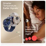 "Withings Scanwatch 2 / 42mm (Activity, Sleep Tracker, ECG, Temperature, SPO2 / Stainless steel, fkm wristband, sapphire glass) - Blue"