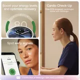 "Withings Scanwatch 2 / 42mm (Activity, Sleep Tracker, ECG, Temperature, SPO2 / Stainless steel, fkm wristband, sapphire glass) - Blue"