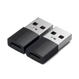 Satechi Aluminum  2x Type-A to Type-C Adapter - Space Black
