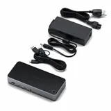 Satechi Aluminium 4K Display Docking Station (3x 4K/60Hz,2x DisplayPort 1.4 4k/60Hz,3x HDMI,1x DP Alt Mode 1x USB 3.1,1x USB-C 3.1 Gen2,2 x USB3.0,1x USB-C 3.0,1x Ethernet ,1x Audio, Kensington Lock) - Grey