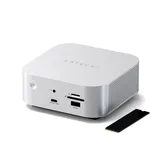 Satechi Thunderbolt 5 CubeDock with SSD Enclosure (3xTBT 5 Downstream Ports, TBT 5 Host Port 140W,2x USB-C 3.2, 2x USB-A 3.2, 2.5 Gigabit Ethernet,SD & microSD Reader,M.2 NVMe SSD Enclosure,Active Cooling) - EU - Silver