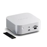 Satechi Thunderbolt 5 CubeDock with SSD Enclosure (3xTBT 5 Downstream Ports, TBT 5 Host Port 140W,2x USB-C 3.2, 2x USB-A 3.2, 2.5 Gigabit Ethernet,SD & microSD Reader,M.2 NVMe SSD Enclosure,Active Cooling) - EU - Silver