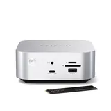 Satechi Thunderbolt 5 CubeDock with SSD Enclosure (3xTBT 5 Downstream Ports, TBT 5 Host Port 140W,2x USB-C 3.2, 2x USB-A 3.2, 2.5 Gigabit Ethernet,SD & microSD Reader,M.2 NVMe SSD Enclosure,Active Cooling) - EU - Silver
