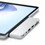 Satechi DUAL USB-C HUB for SURFACE PRO 9 (1x USB4 Pass-through Port 100W PD, 1x 6K/60Hz or Dual 4K/60Hz Video 40Gbps,2x USB-C 3.2 Gen 2 Port, 1x USB-A 3.2 Gen 2, HDMI 2.0 Port (4K/60Hz) SD/microSD)