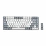 Satechi SM1 Slim Mechanical Backlit Bluetooth Keyboard (Windows Keycaps - Windows, Left Alt, Right Alt 2.4GHz USB Receiver) - Grey/White