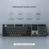 Satechi SM3 Slim Mechanical Backlit Bluetooth Keyboard (Dark) - US- Dark