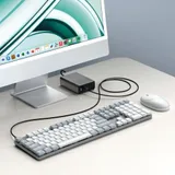 Satechi SM3 Slim Mechanical Backlit Bluetooth Keyboard (Light) - US - Light