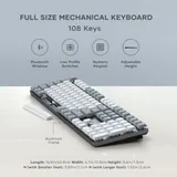 Satechi SM3 Slim Mechanical Backlit Bluetooth Keyboard (Light) - US - Light