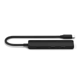 Satechi 4-in-1 USB-C Slim Multiport Adapter 4K - Black