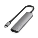 Satechi 6-in-1 USB-C Slim Multiport Adapter - Space Grey