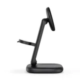 Satechi 3-in-1 Foldable Qi2 25W Wireless Charging Stand -Type A,G,C for US,EU,UK - Space Black