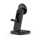 Satechi 3-in-1 Foldable Qi2 25W Wireless Charging Stand -Type A,G,C for US,EU,UK - Space Black