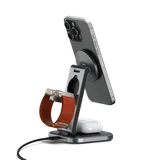 Satechi 3-in-1 Foldable Qi2 Wireless Charging Stand�with Type A,C,G plugs - Space Gray