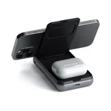 Satechi Duo Wireless Charger Power Bank Stand 10000 mAh Stand (Powerbank based for iPhone & Airpods) - Space Grey
