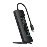 Satechi Aluminium USB-C Hybrid Multiport adapter (SSD Enclosure, HDMI 4K, 2 x USB-A 3.1 Gen 2 up to 10 Gbps) - Black