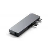 Satechi Aluminium Pro Hub Mini (1xUSB4 96W up to 6K 60Hz display output, 2 x USB-A 3.0, 1xEthernet, 1xUSB-C, 1xAudio) - Space Grey