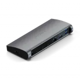 Satechi Aluminium Thunderbolt 4 Dock (1xT4 P 96W,3x T4 40Gbps 15W,Ethernet,3xUSB-A 3.2 10 Gbps,1xUSB-A 2.0 charging,SDcard,3.5mm audio) EU version - Space Grey