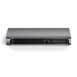 Satechi Aluminium Thunderbolt 4 Dock (1xT4 P 96W,3x T4 40Gbps 15W,Ethernet,3xUSB-A 3.2 10 Gbps,1xUSB-A 2.0 charging,SDcard,3.5mm audio) EU version - Space Grey