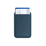 Satechi Vegan-Leather Magnetic Wallet Stand (iPhone 12/13/14/15 all models) - Dark Blue