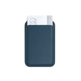 Satechi Vegan-Leather Magnetic Wallet Stand (iPhone 12/13/14/15 all models) - Dark Blue