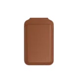 Satechi Vegan-Leather Magnetic Wallet Stand (iPhone 12/13/14/15 all models) - Brown